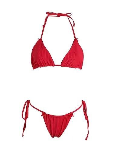 Red Synthetic fabric Bikini TIA TOP-TIA BOTTOM