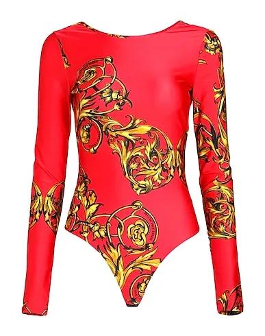 Red Synthetic fabric Bodysuit