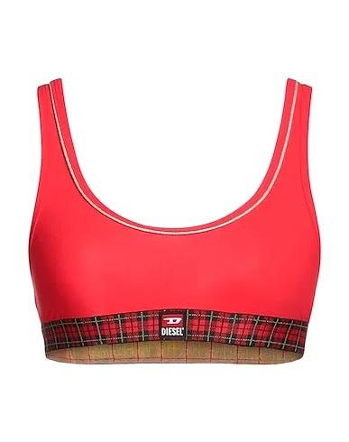 Red Synthetic fabric Bra