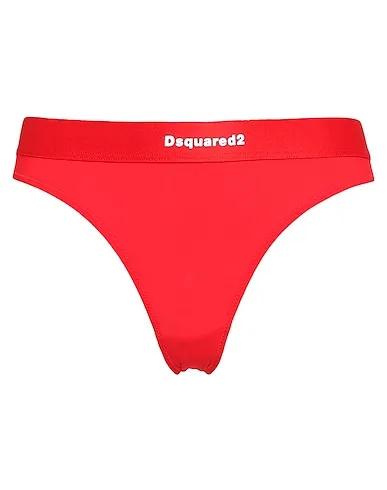 Red Synthetic fabric Brief
