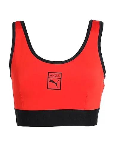 Red Synthetic fabric Crop top PUMA x VOGUE Bra Top
