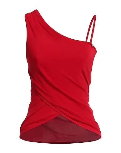 Red Synthetic fabric Evening top