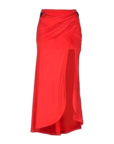 Red Synthetic fabric Maxi Skirts