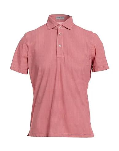Red Synthetic fabric Polo shirt