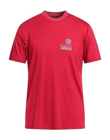Red Synthetic fabric T-shirt