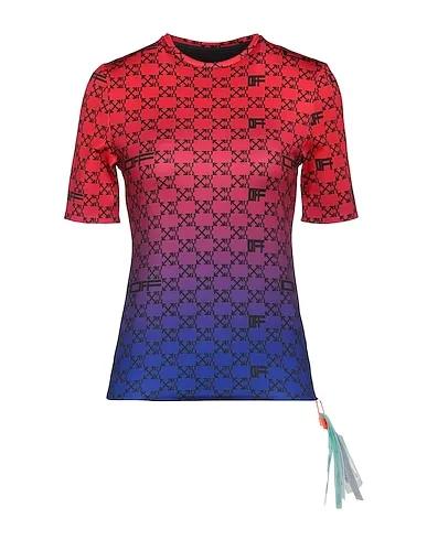 Red Synthetic fabric T-shirt
