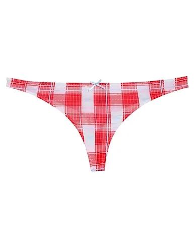 Red Synthetic fabric Thongs