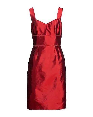 Red Taffeta Midi dress