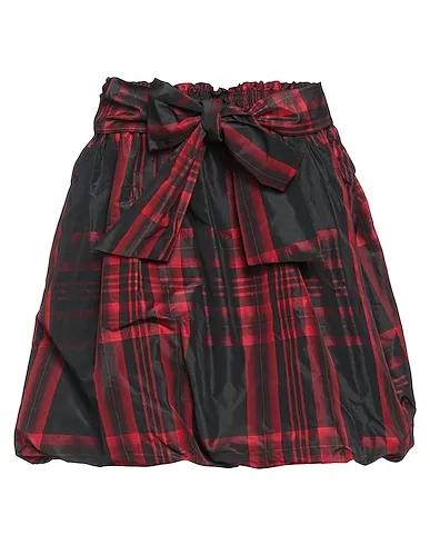 Red Taffeta Mini skirt