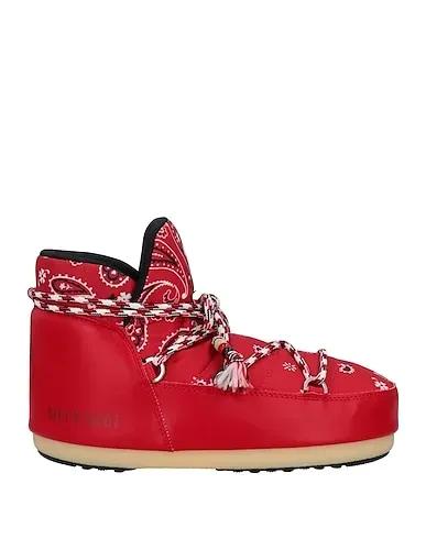 Red Techno fabric Ankle boot