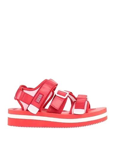 Red Techno fabric Sandals