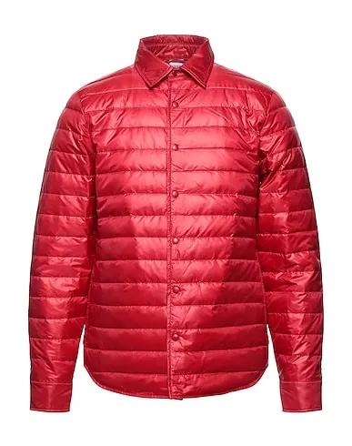 Red Techno fabric Shell  jacket