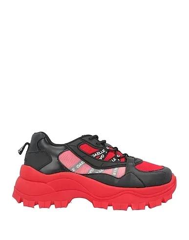 Red Techno fabric Sneakers