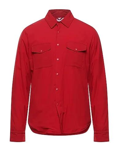 Red Techno fabric Solid color shirt