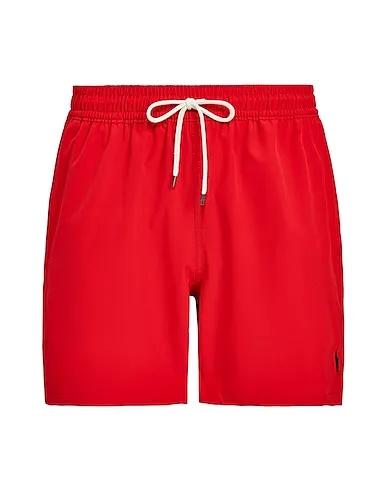 Red Techno fabric Swim shorts 5½-INCH TRAVELER SWIM TRUNK
