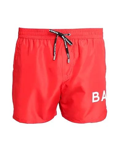 Red Techno fabric Swim shorts BOXER
