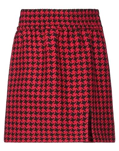 Red Tweed Mini skirt