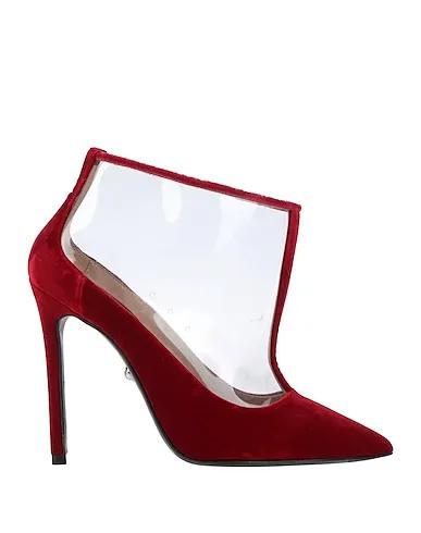 Red Velvet Ankle boot