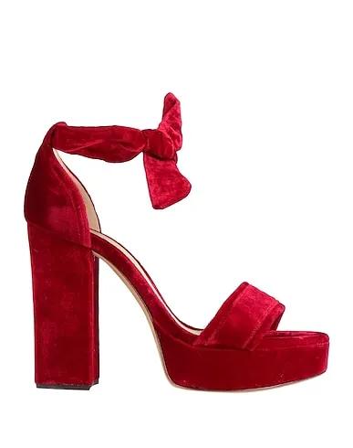Red Velvet Sandals