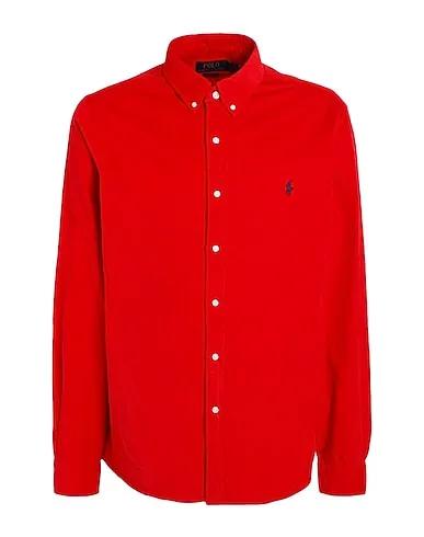 Red Velvet Solid color shirt SLIM FIT CORDUROY SHIRT
