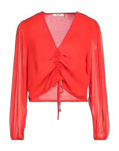 Red Voile Blouse