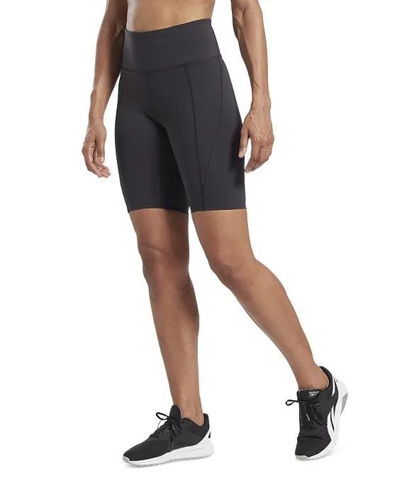 Reebok Women's Lux High-Rise Pull-On Bike Shorts