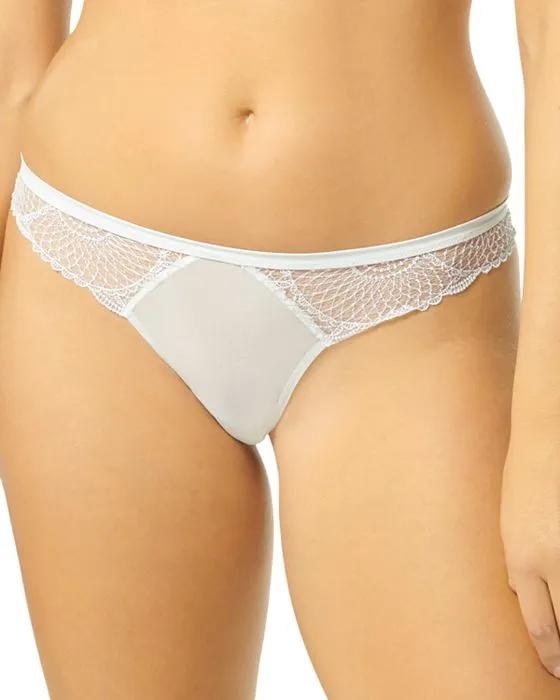 Reflet Embroidered Tulle Tanga