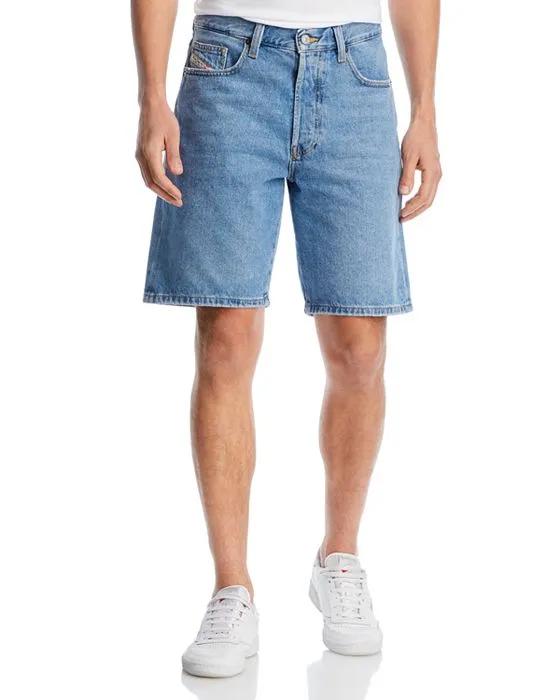 Regular Fit Denim Shorts 