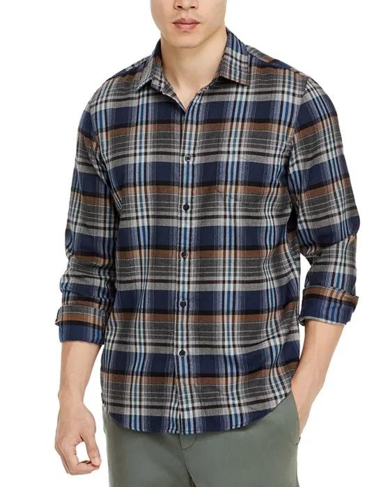 Regular Fit Long Sleeve Check Flannel Shirt