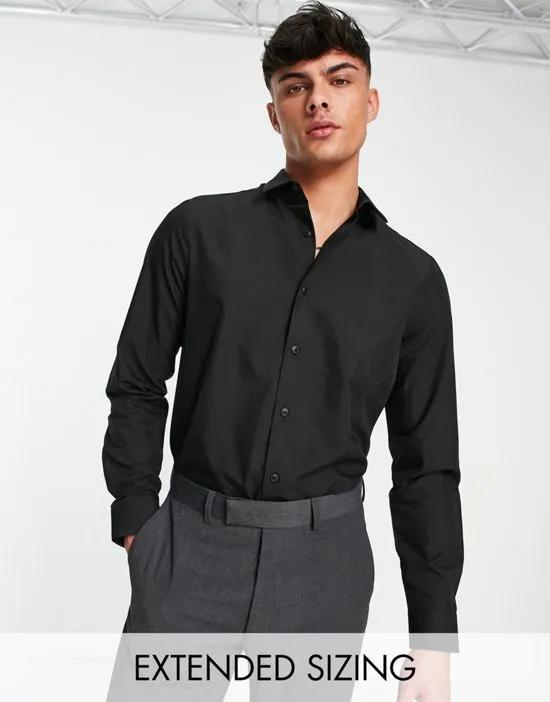 regular fit shirt in black