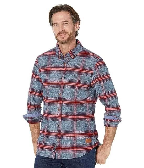 Regular Fit-Striped Flannel Shirt
