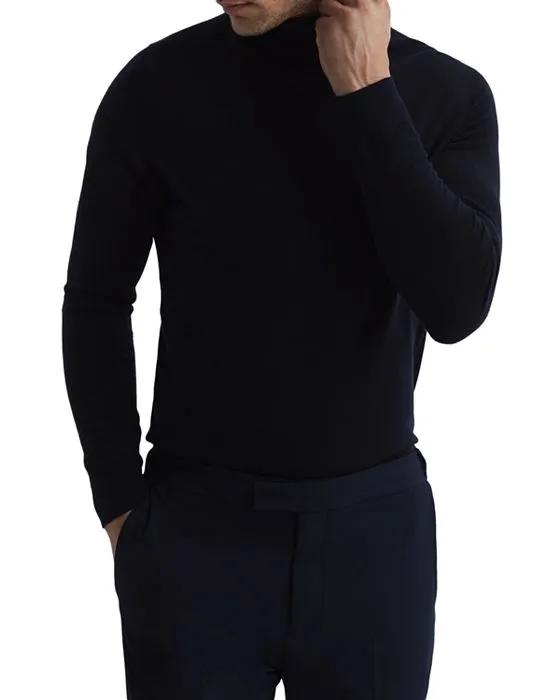 REISS Caine Merino Wool Solid Regular Fit Turtleneck Sweater 