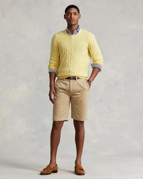 Relaxed Fit 10 Inch Cotton Chino Shorts