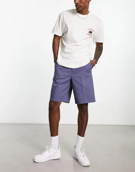 relaxed fit bermuda shorts in blue