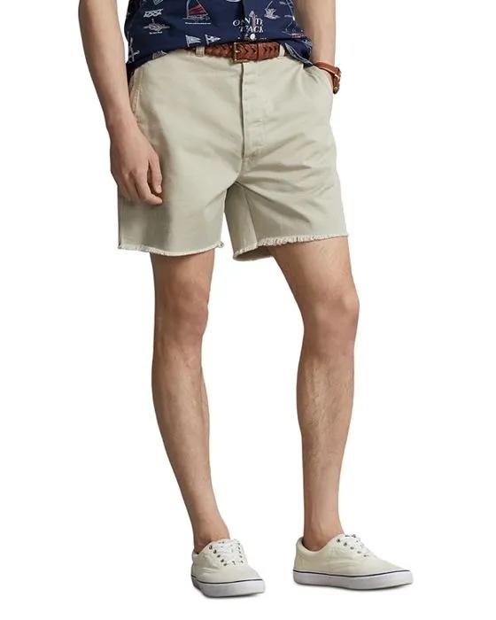 Relaxed Fit Cutoff Chino Shorts