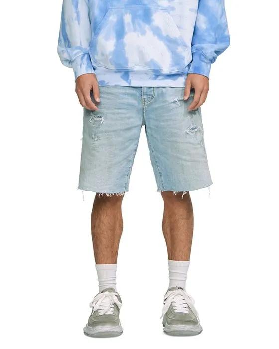 Relaxed Fit Denim Shorts in Destroy
