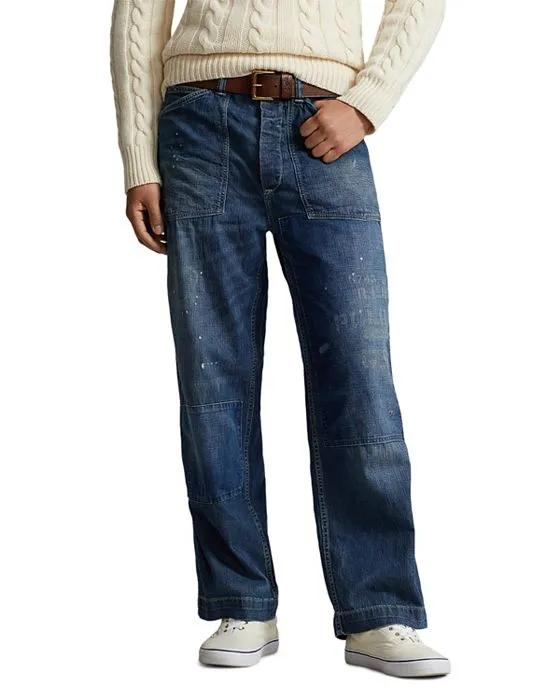 Relaxed Fit Distressed Jean in Stonington