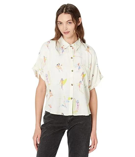 Relaxed Printed Workwear Shirt
