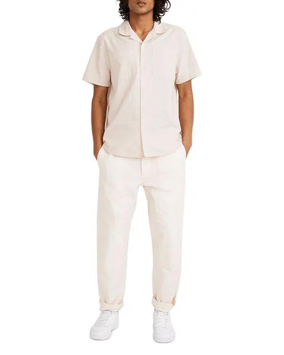 Relaxed Straight Fit Canvas Workwear Pants 