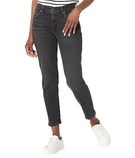 Relaxed Tapered Ankle Jeans in Empire Black Wash