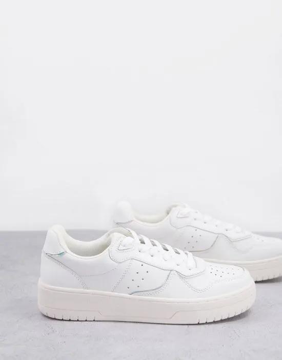 retro sneakers in white