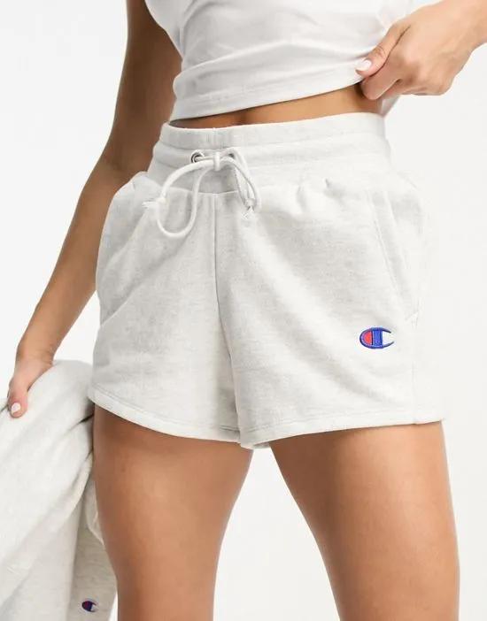 Reverse Weave shorts in gray heather