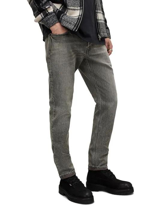 Rex Slim Fit Jeans in Heavy Washed