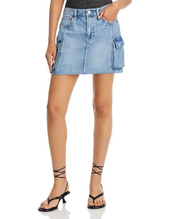 Rhea Cargo Mid Rise Mini Skirt