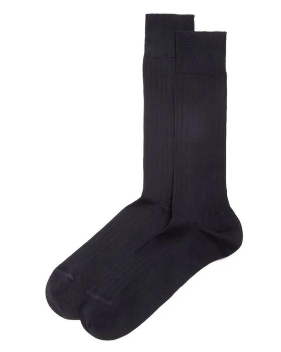 Ribbed Cotton Blend Socks - 100% Exclusive