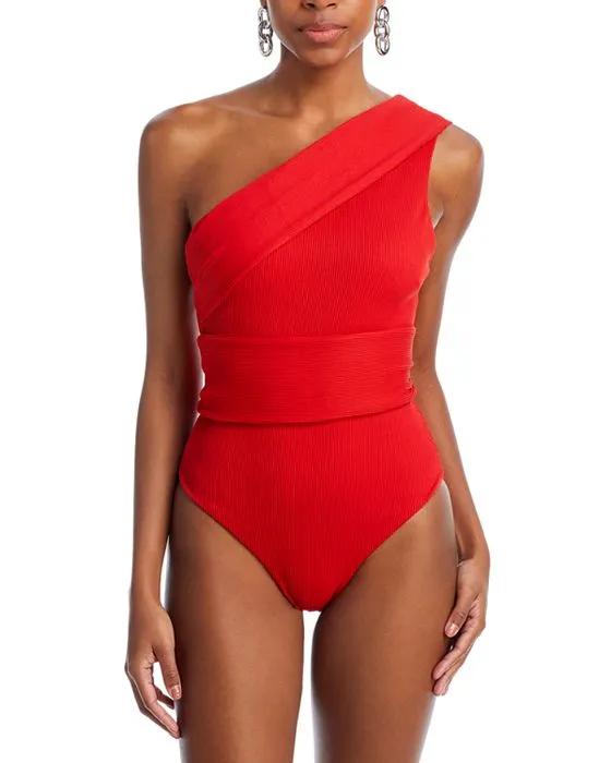 Ribbed Maria One Piece Swimsuit