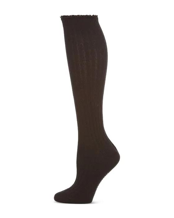 Ribbed Tall Socks