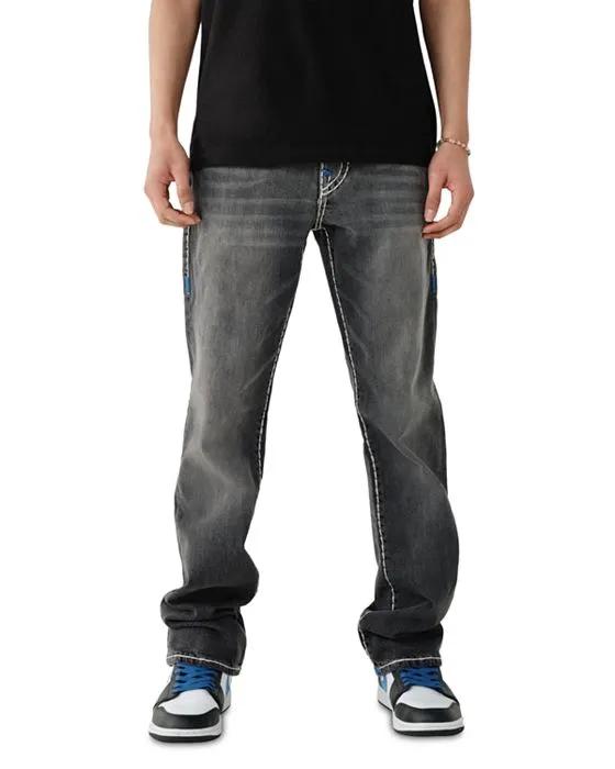 Ricky Flap Super T Straight Fit Jeans in Advocate Gray