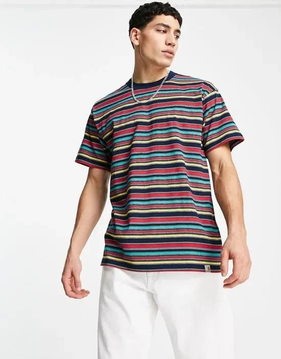 riggs stripe t-shirt in dark navy