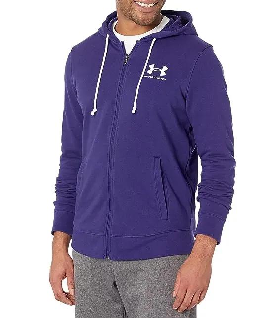 Rival Terry Left Chest Full Zip Hoodie